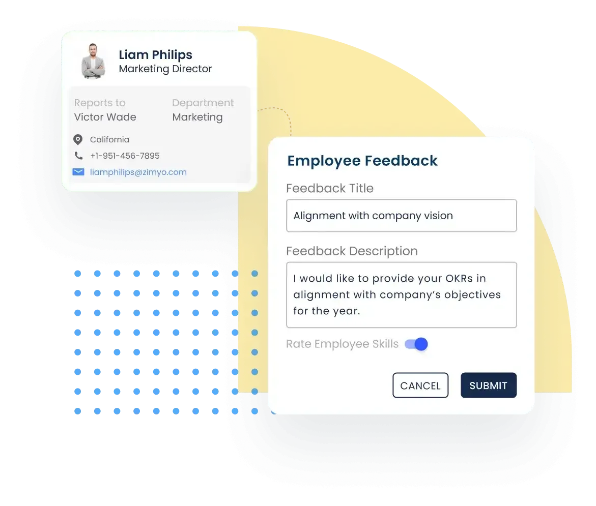Goal Alignment with feedbacks in Zimyo Engage