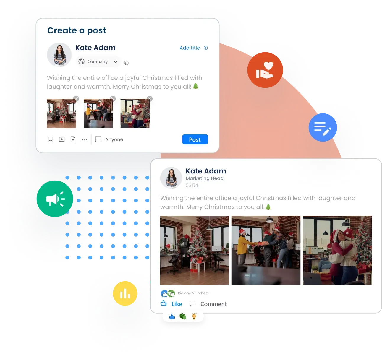 feeds-Employee Enagement software|ZImyo HRMS