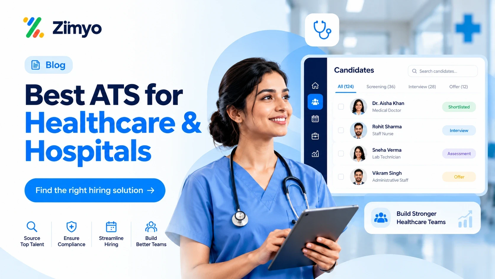 Best 5 ATS for Healthcare & Hospitals in India (2027)