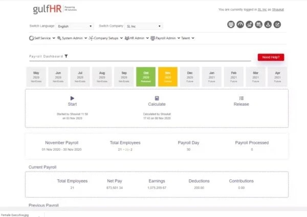 Payroll software in Dubai