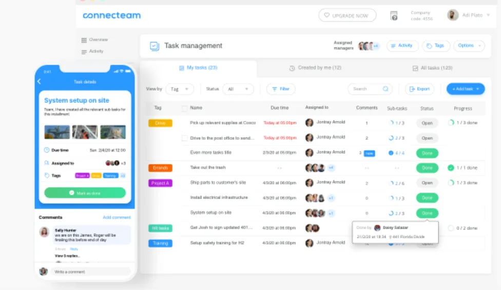 Employee management system