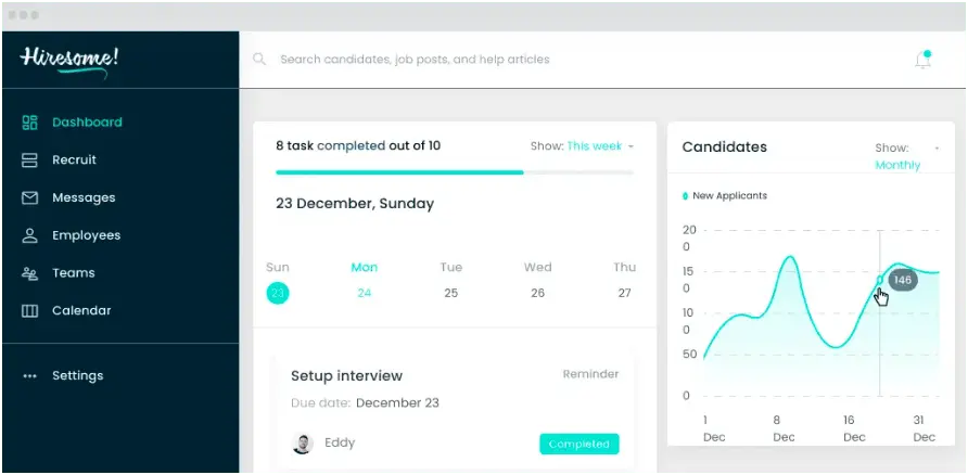 hiresome ats software in singapore