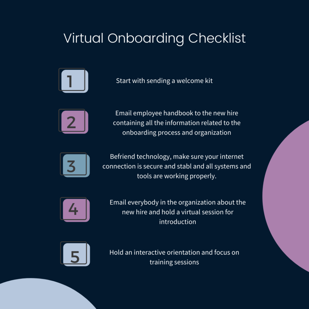 Virtual onboarding checklist