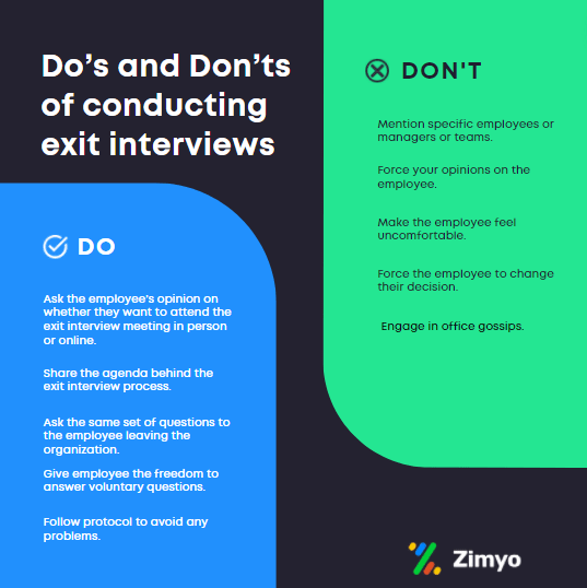 Do's and don't of conducting exit interviews