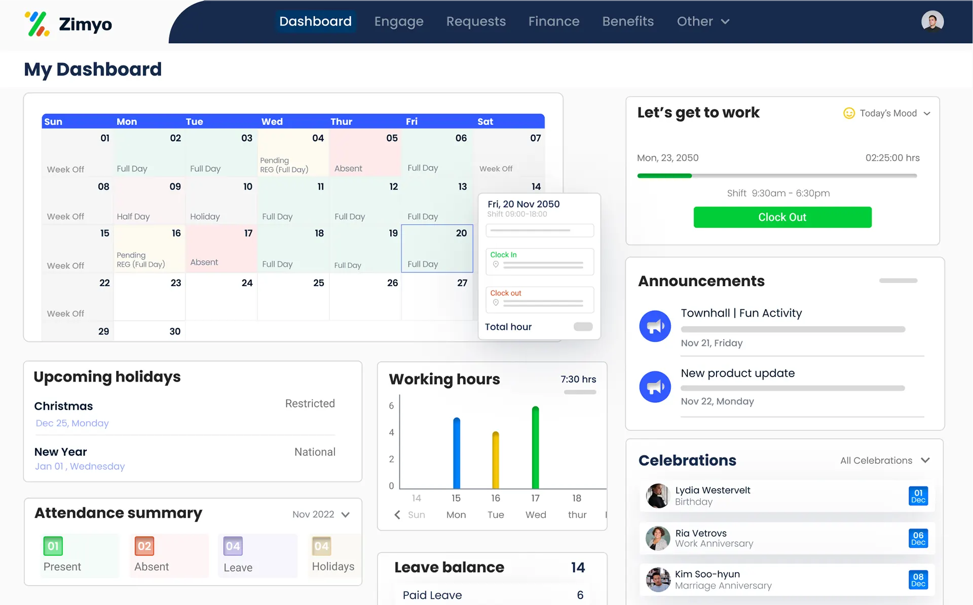 HRMS Dashboard