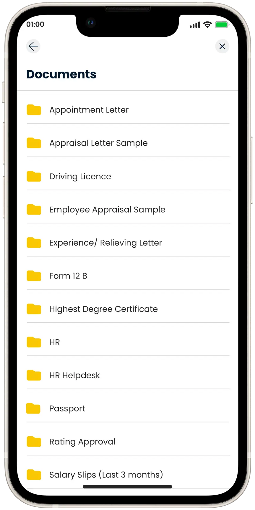 Personal documents repository