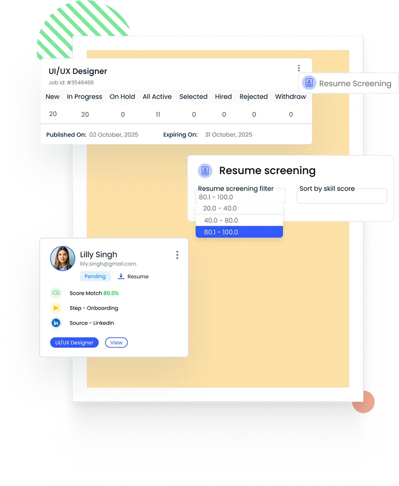 AI-Based Resume Screening in Applicant Tracking System