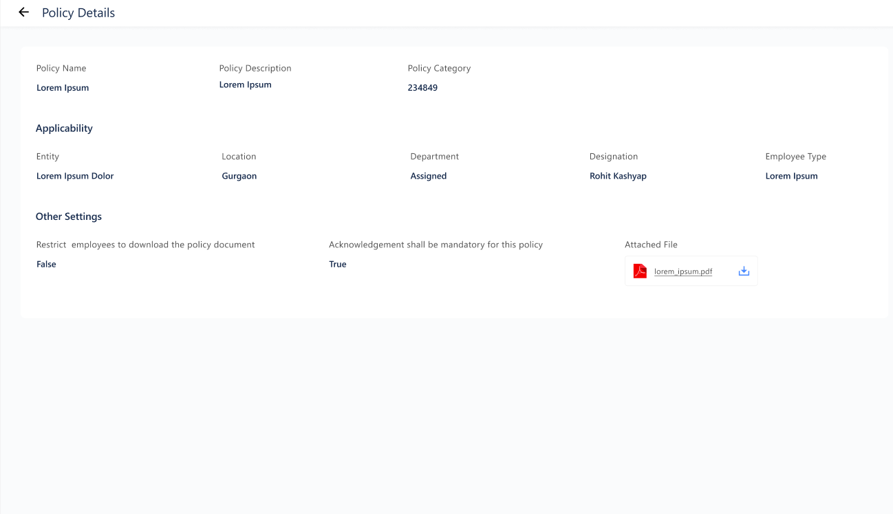 Configure Policies