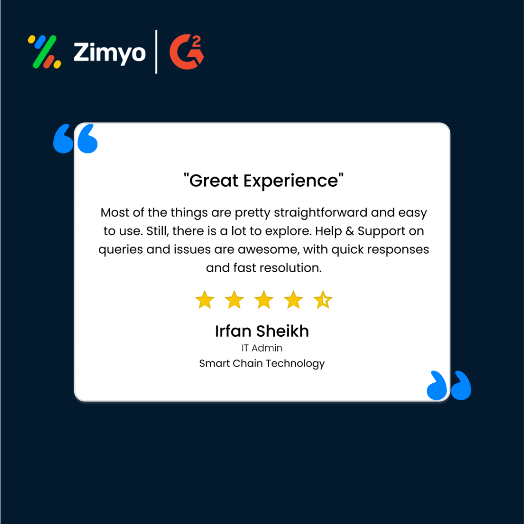 Zimyo G2 - Smart Chain Technology