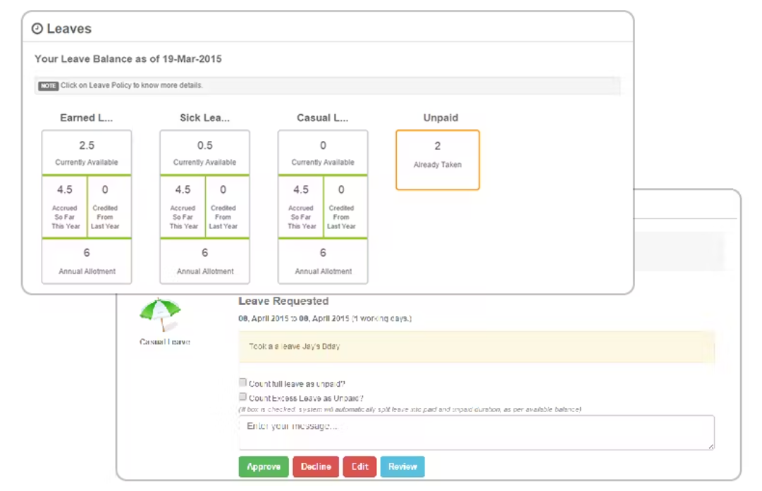 top leave management system in india