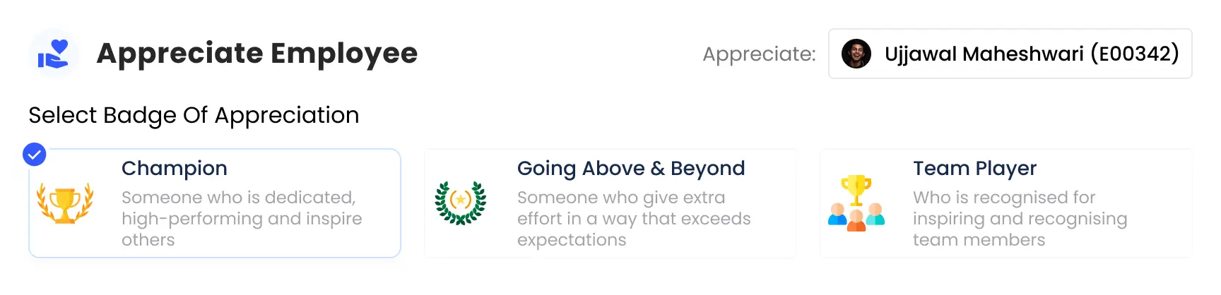 Appreciate Employee