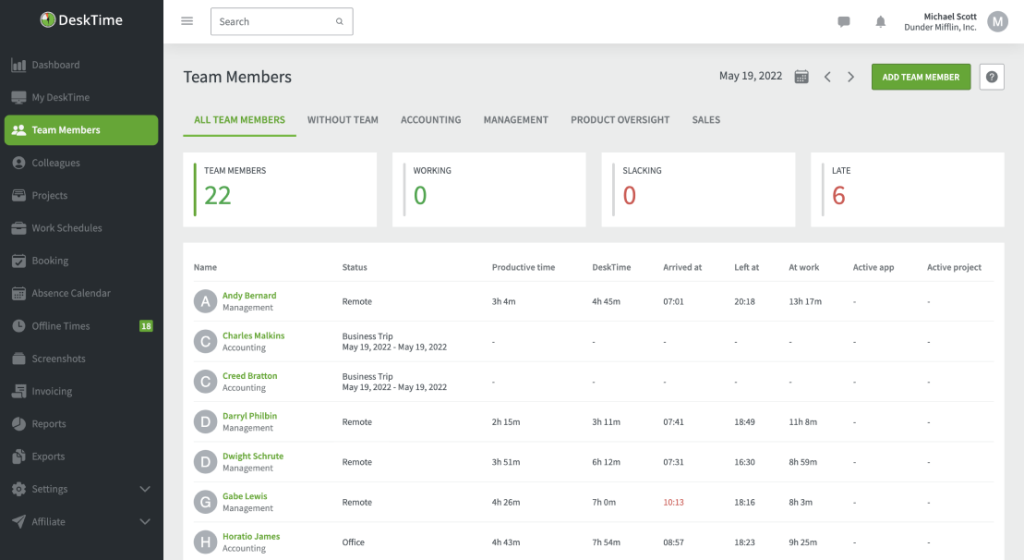 clockify time and attendance software