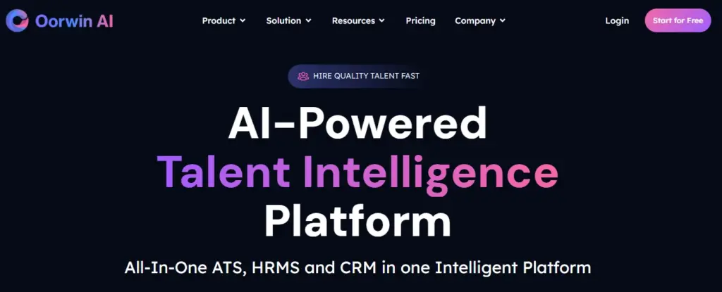 Oorwin Recruitment software