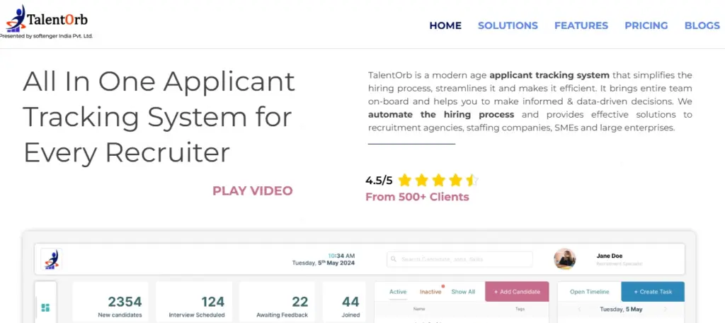 talent orb recruitment software
