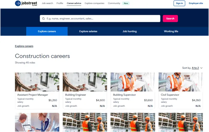 job sites in singapore
