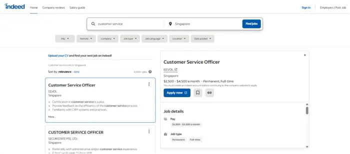 job sites in singapore