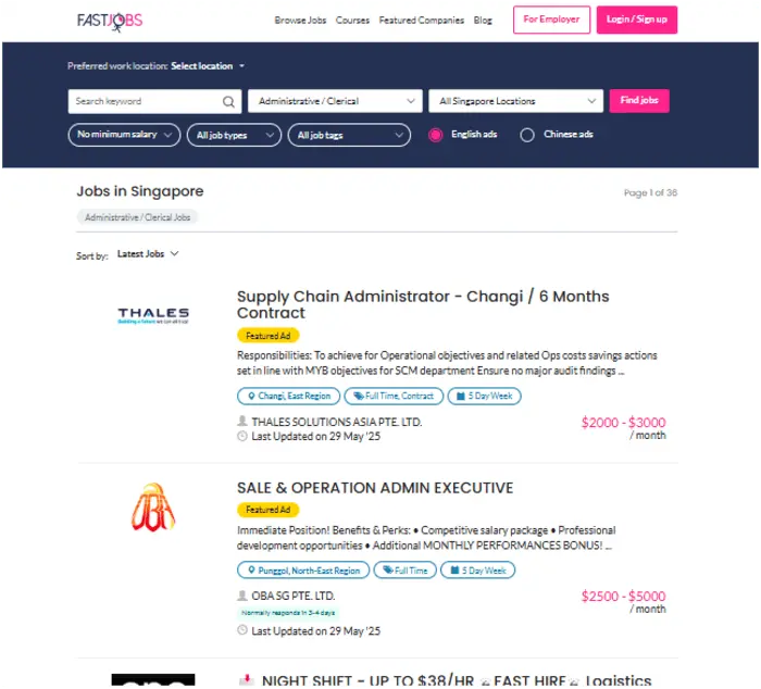 job sites in singapore