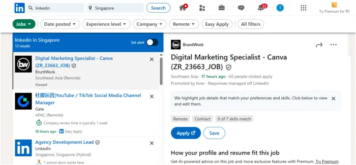 job sites in singapore