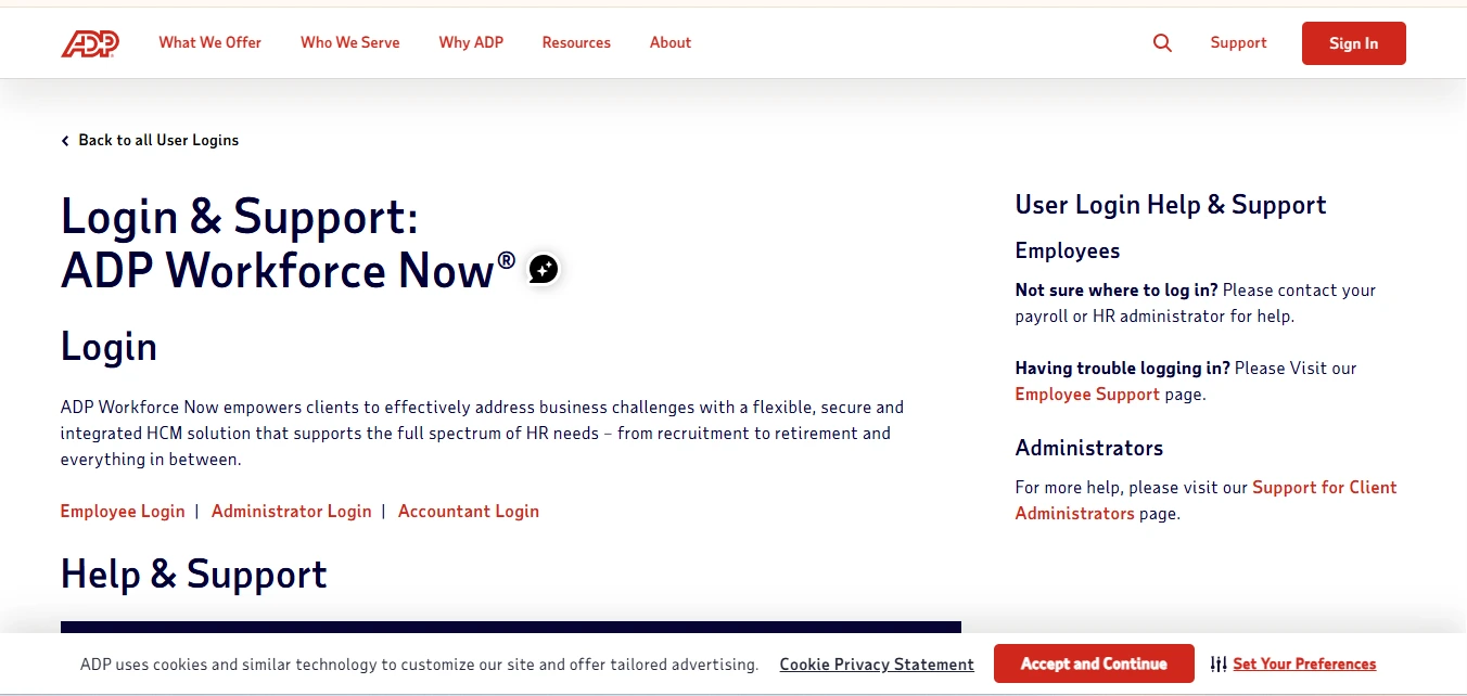 ADP Workforce Now