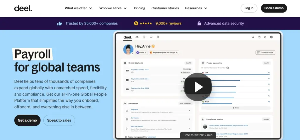 Deel, HRIS software