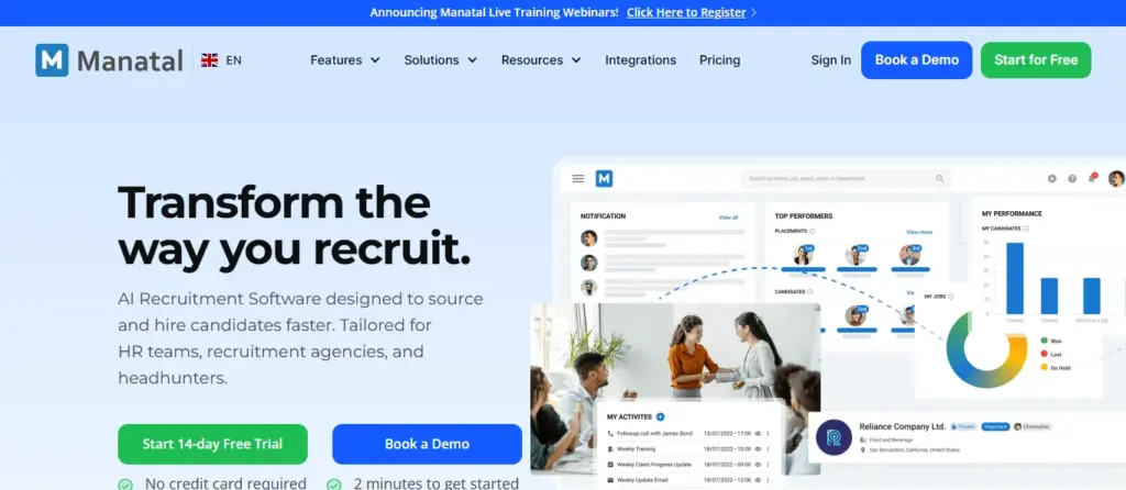 MANATAL home page