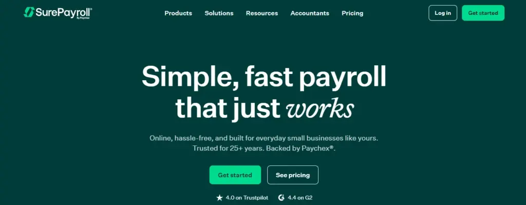 SurePayroll, online payroll services