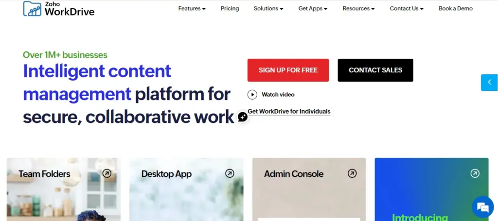 zoho workdrive, document management system