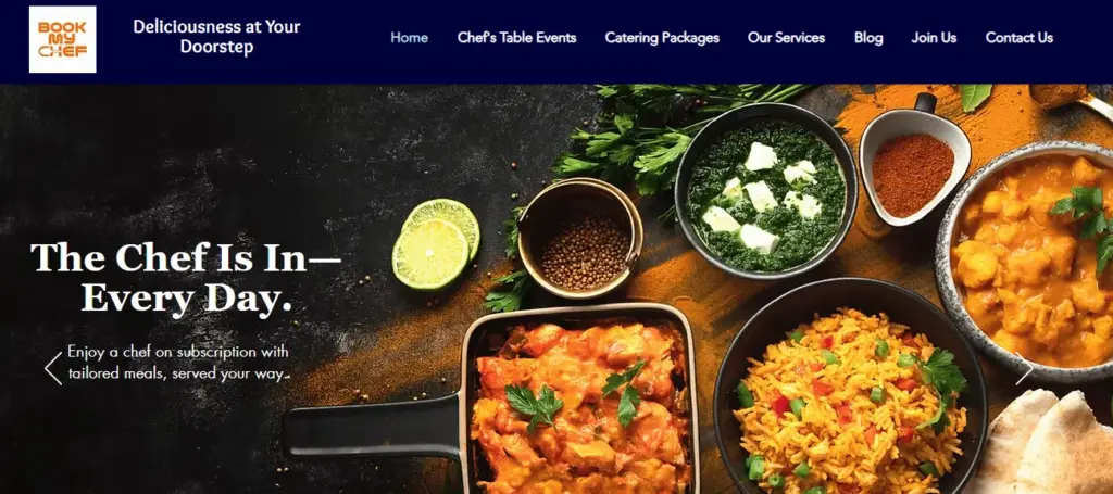 Book My chef, hospitality management software